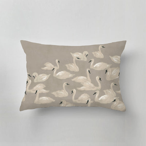 Outdoor Pillow - Dancing Swan