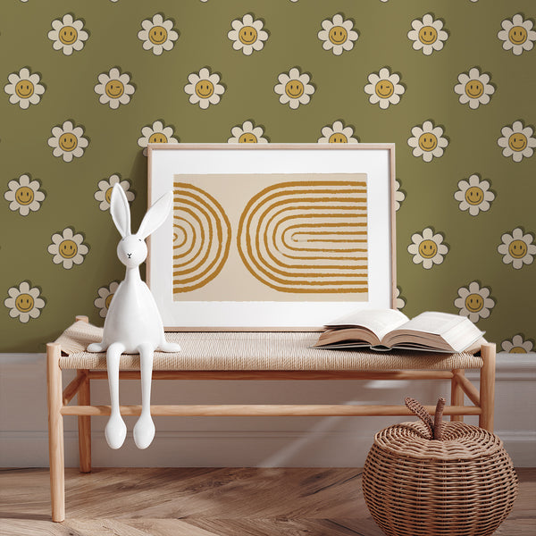 Wallpaper on roll - Dandy Daisy