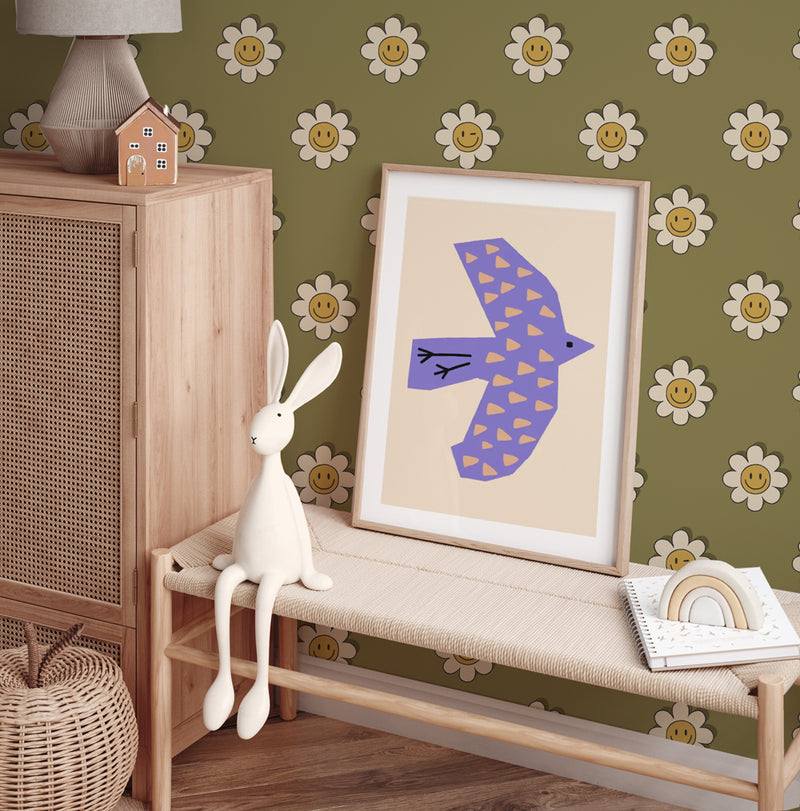Wallpaper on roll - Dandy Daisy