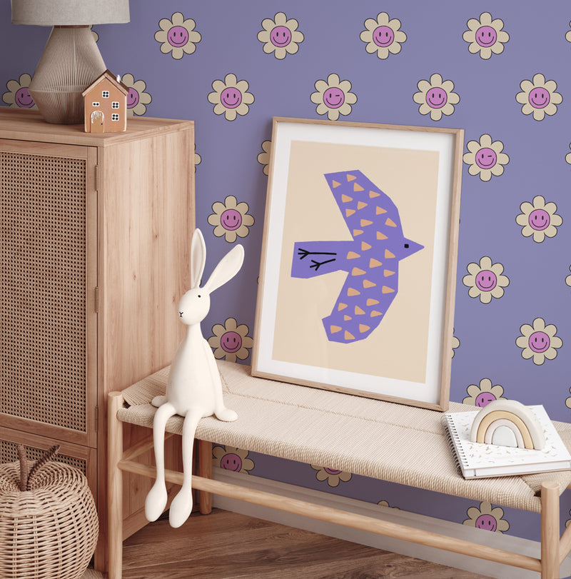 Wallpaper on roll - Dandy Daisy