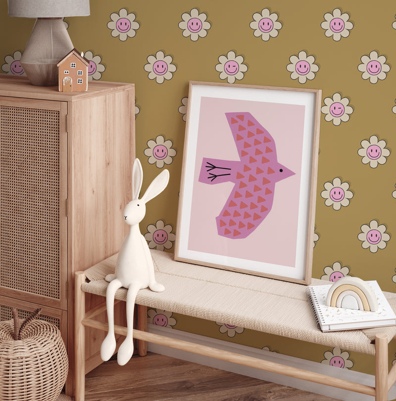 Wallpaper on roll - Dandy Daisy