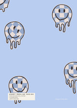 Muestra de papel pintado - Drippy Smiley
