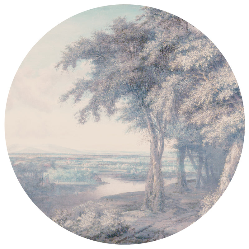 Sticker mural rond - Dutch Master blue