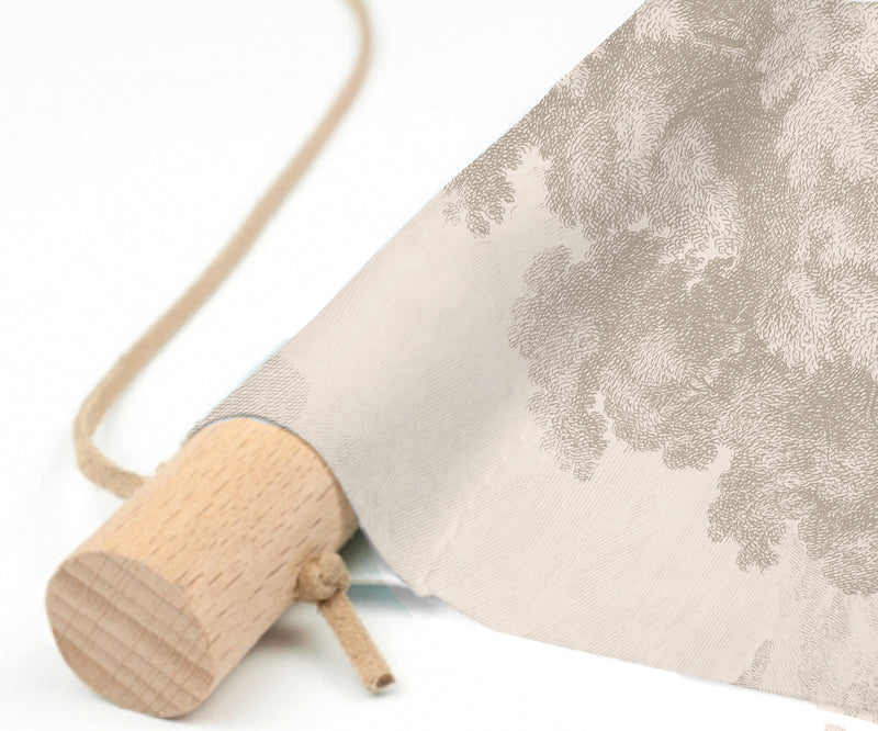Textielposter - Engraved beige