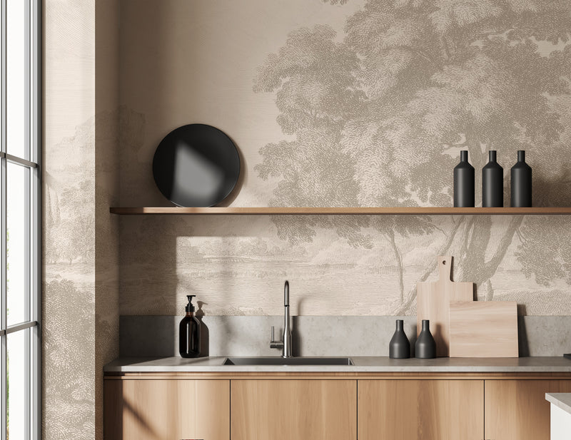 Landscape Wallpaper - Engraved