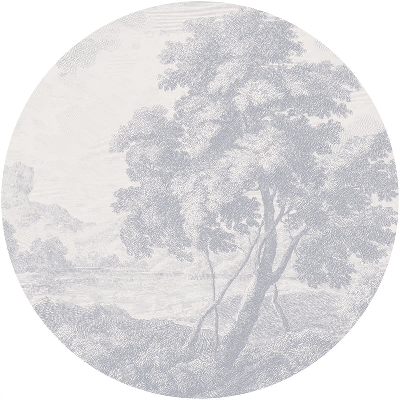 Round wall sticker - Engraved