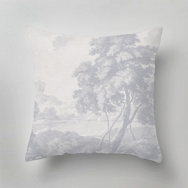Indoor Pillow - Engraved Blue