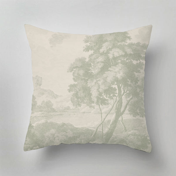 Indoor Pillow - Engraved Green