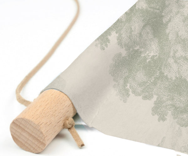 Textielposter - Engraved groen