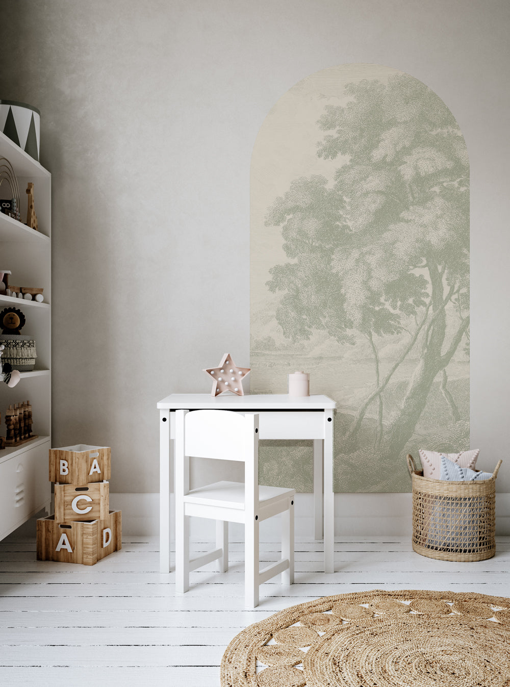 Zelfklevende behang boog - Engraved | Hoogwaardige Designer Behang ...