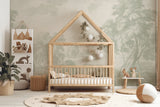 Wallpaper Engraved Green - 300cm width x 280cm height - textile look - second chance - opened packaging
