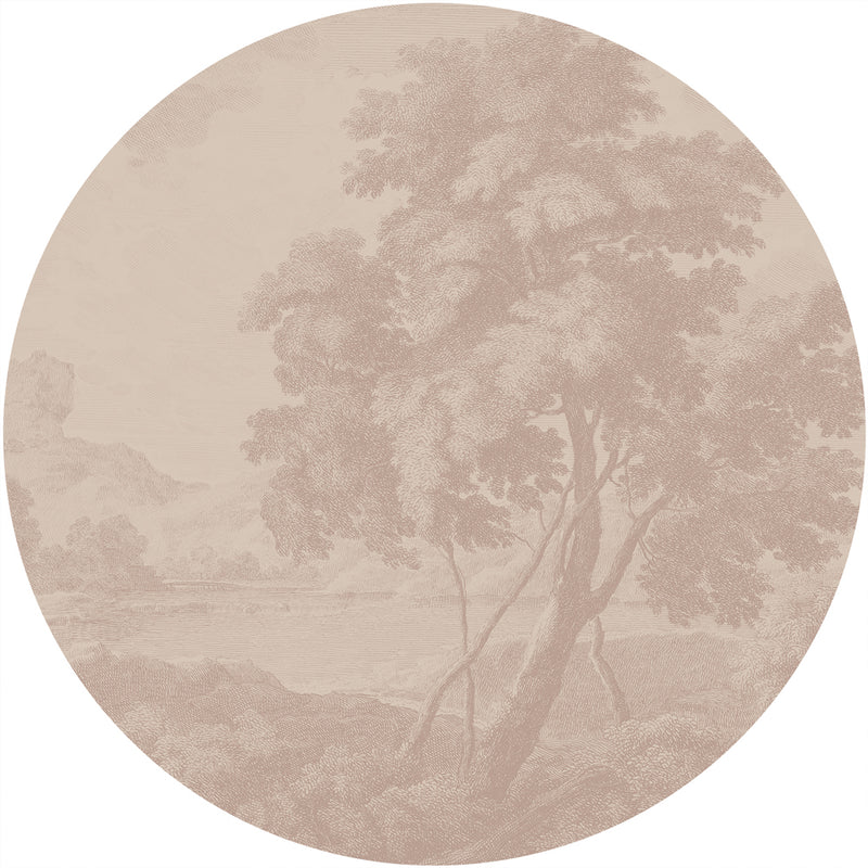 Round wall sticker - Engraved