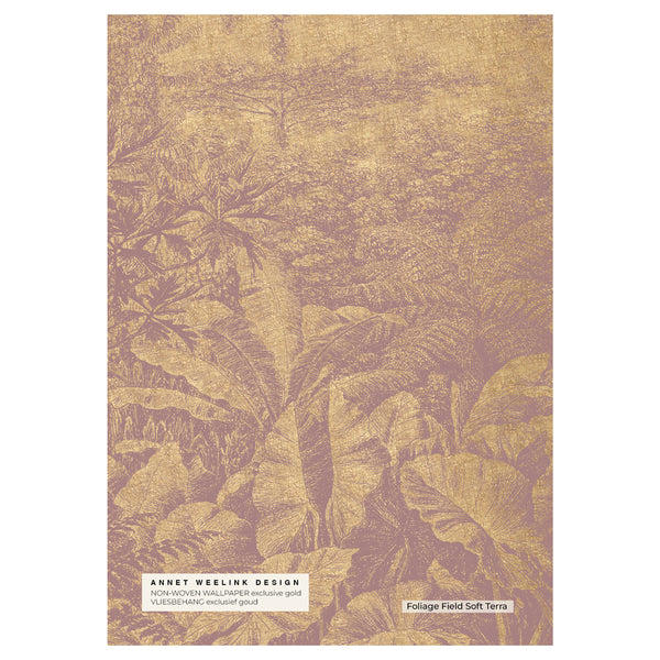 Gold Muestra de papel pintado - Foliage Field