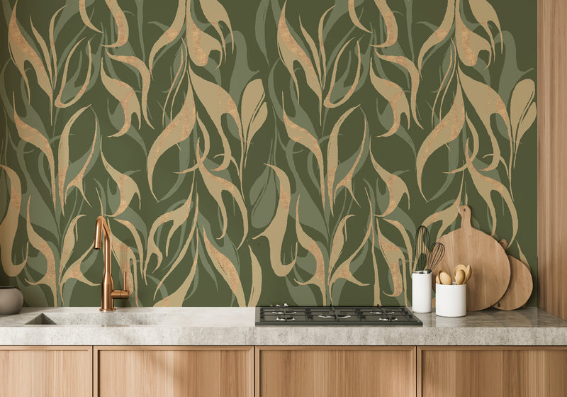 Gold Wallpaper - Fierce Flames