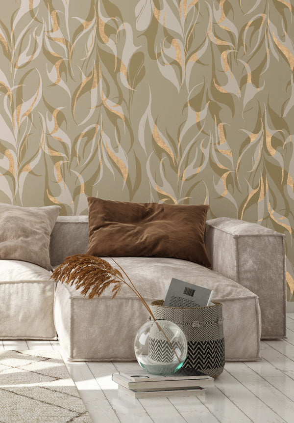 Gold Wallpaper - Fierce Flames
