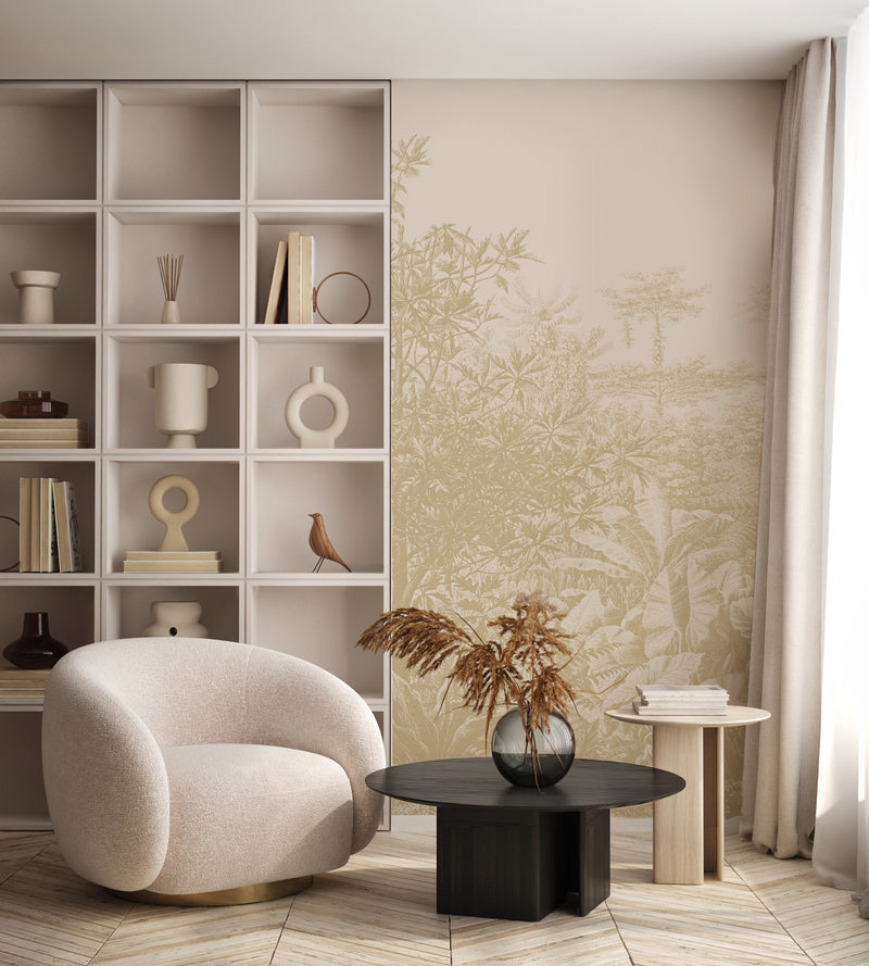 Gold Behang - Foliage Field