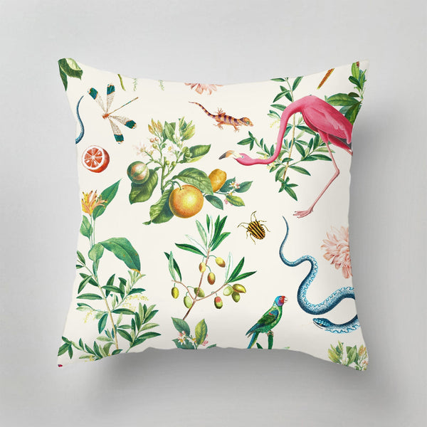 Sale Outdoor Pillow - Garden of Eden - soft marshmellow