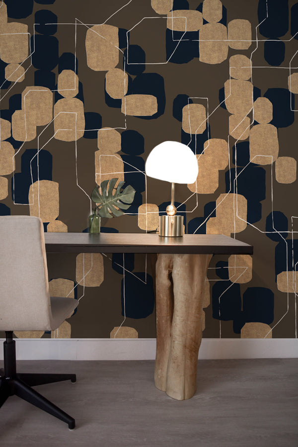 Behang Abstract Abstract Behang | Moderne & Artistieke Muurmuurschilderingen – Annet ...