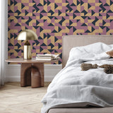 Gold Behang - Guby Cubes