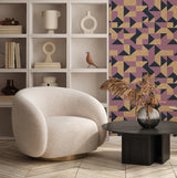 Gold Behang - Guby Cubes
