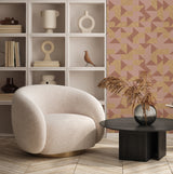 Gold Behang - Guby Cubes