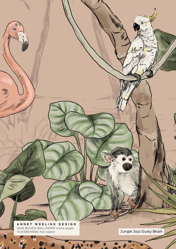 Muestra de papel pintado - Jungle Jazz