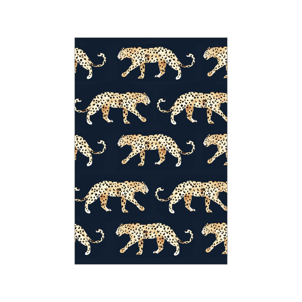 Mini poster A5 - Leopard Navy