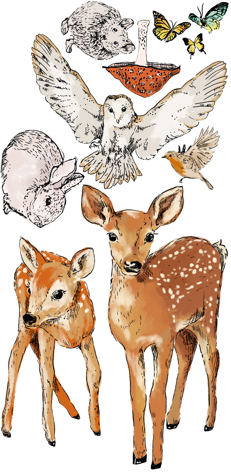 Wall Decal Set - Magical Forest