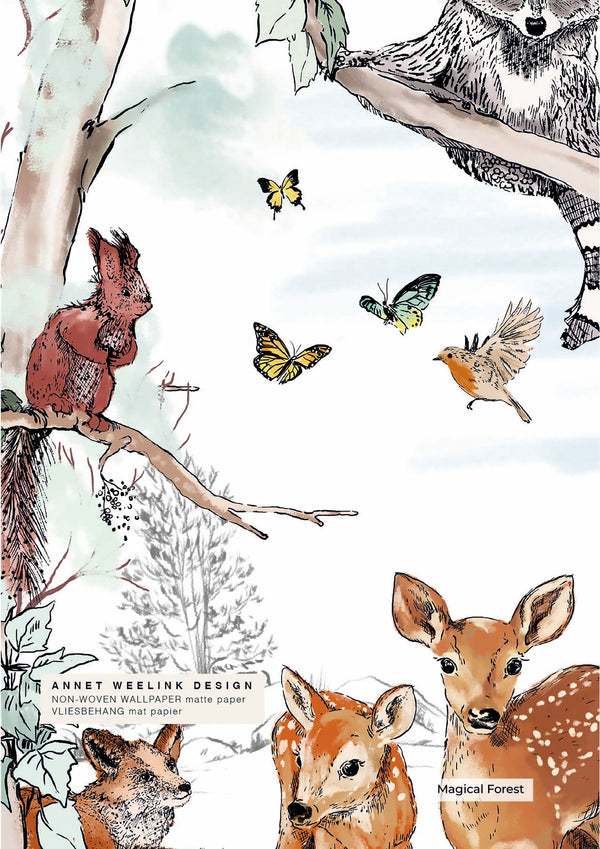 Muestra de papel pintado - Magical Forest