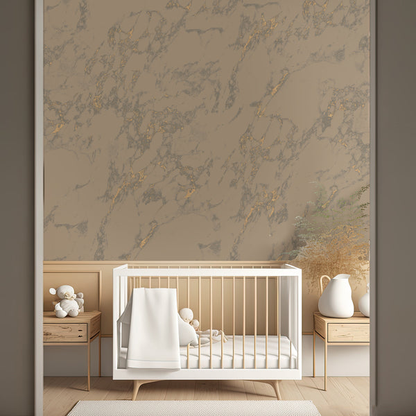 Gold Wallpaper - Marly Marble