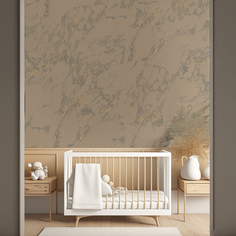 Gold Behang - Marly Marble