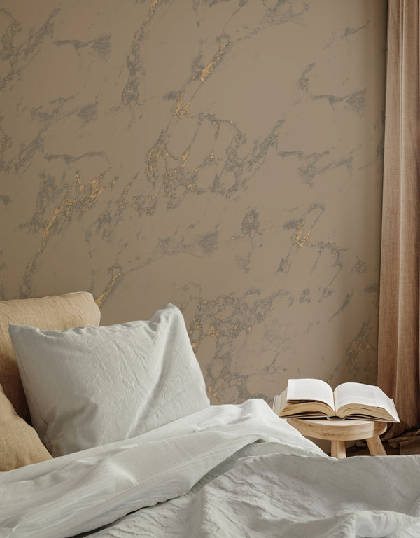 Gold Wallpaper - Marly Marble