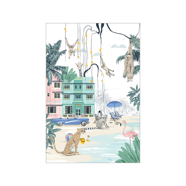 Mini poster A5 - Miami Beach