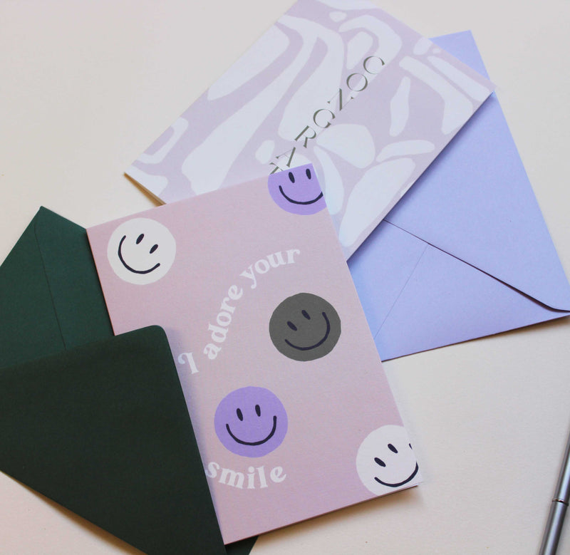 Set 6 Greeting cards - HAPPY VIBES