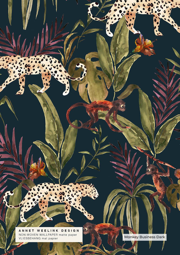 Muestra de papel pintado - Monkey Business