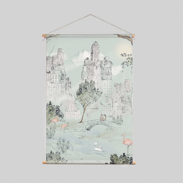 Textielposter - CENTRAL PARK Mint