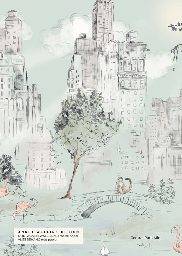 Muestra de papel pintado - Central Park