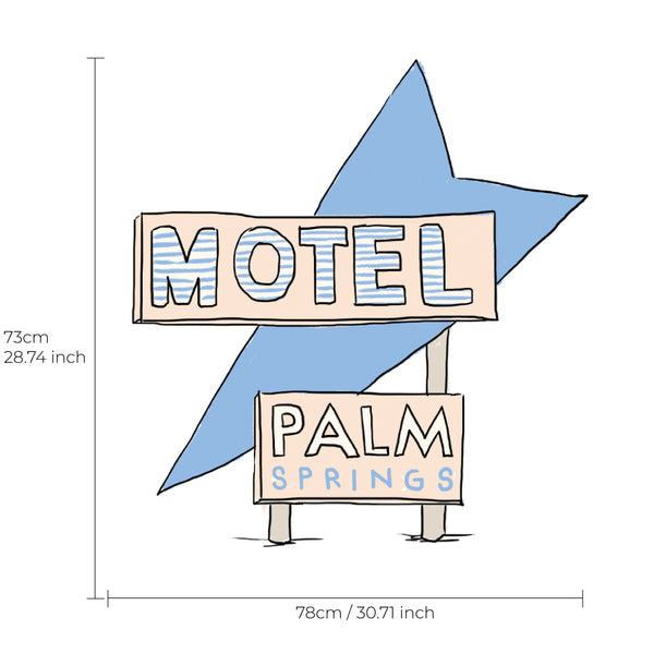 Separate Wall Sticker - Palm Spring Motel Sign