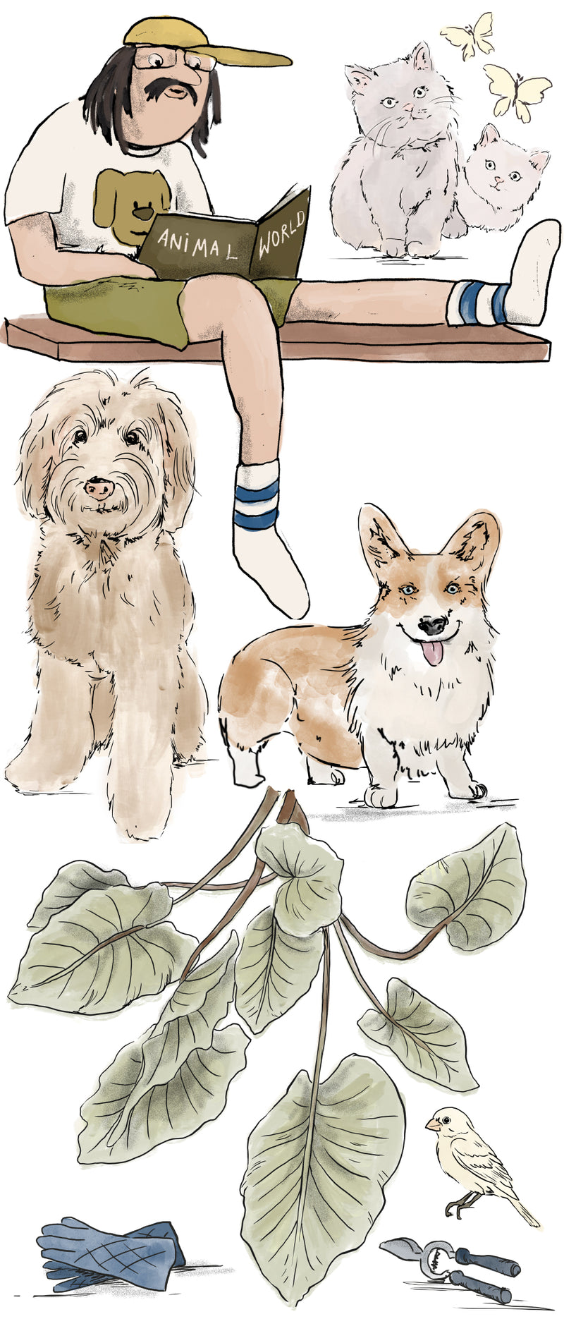 Wall Decal Set - Pet's Picnic