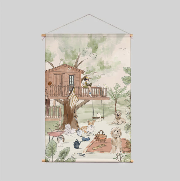 Textile Poster - Pet's Picnic