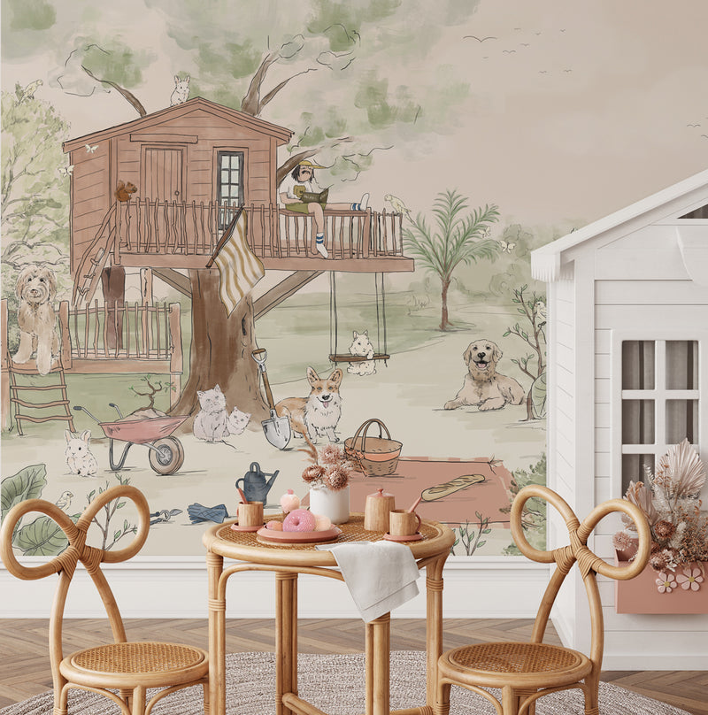 Papel pintado de mascotas - PET'S PICNIC