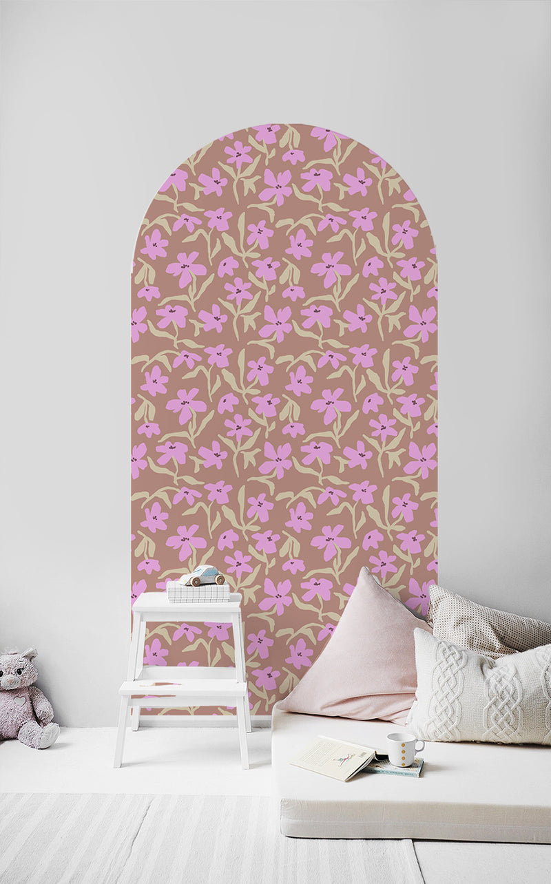 Peel and Stick Arch Wallpaper Decal - Petal Pop