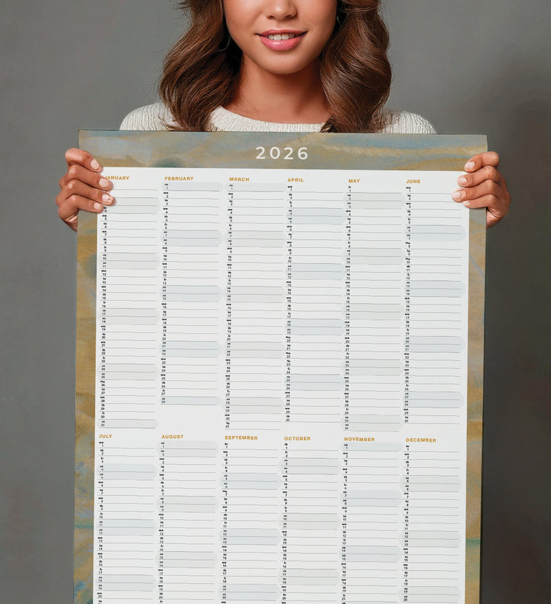 Planificateur Annuel 2026 - Desert Shade Ochre