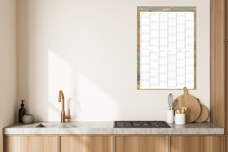 Planificateur Annuel 2026 - Desert Shade Ochre