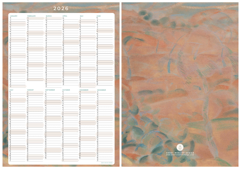 Planificateur Annuel 2026 - Desert Shade Terra
