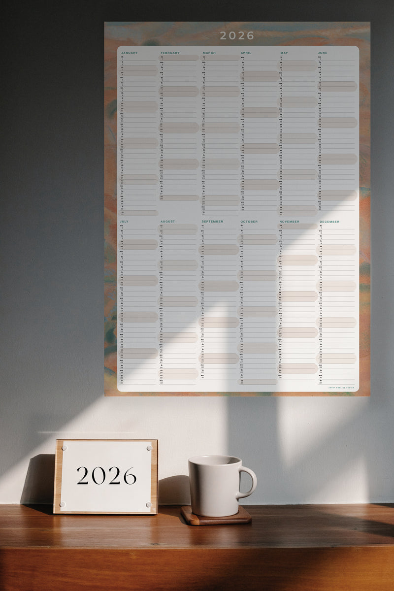 Planificateur Annuel 2026 - Desert Shade Terra