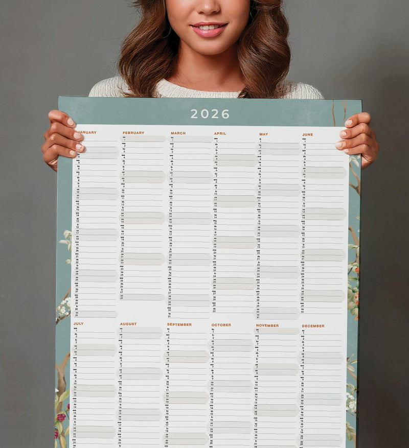 Yearly Planner 2026 - Lush Eden Teal