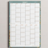 Yearly Planner 2027 - Lush Eden Teal