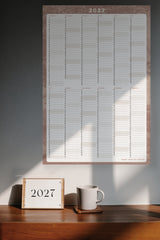 Yearly Planner 2027 - Woven Woodlands Soft Terra