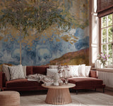 Gold Behang - Radiant Landscape